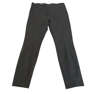 Simply Vera Vera Wang Womens Ankle Pants Mid Rise Slim Fit Stretch Gray Large
